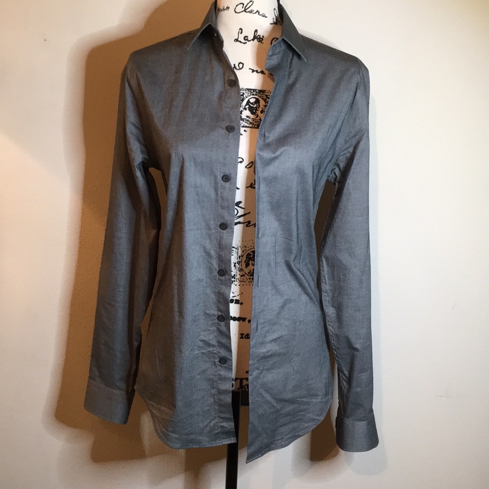 Grey Slim 1MX Dress Shirt